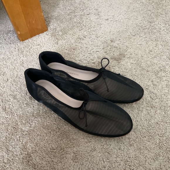 Loeffler Randall Landon Black Mesh Ballet Flat - Picture 3 of 6